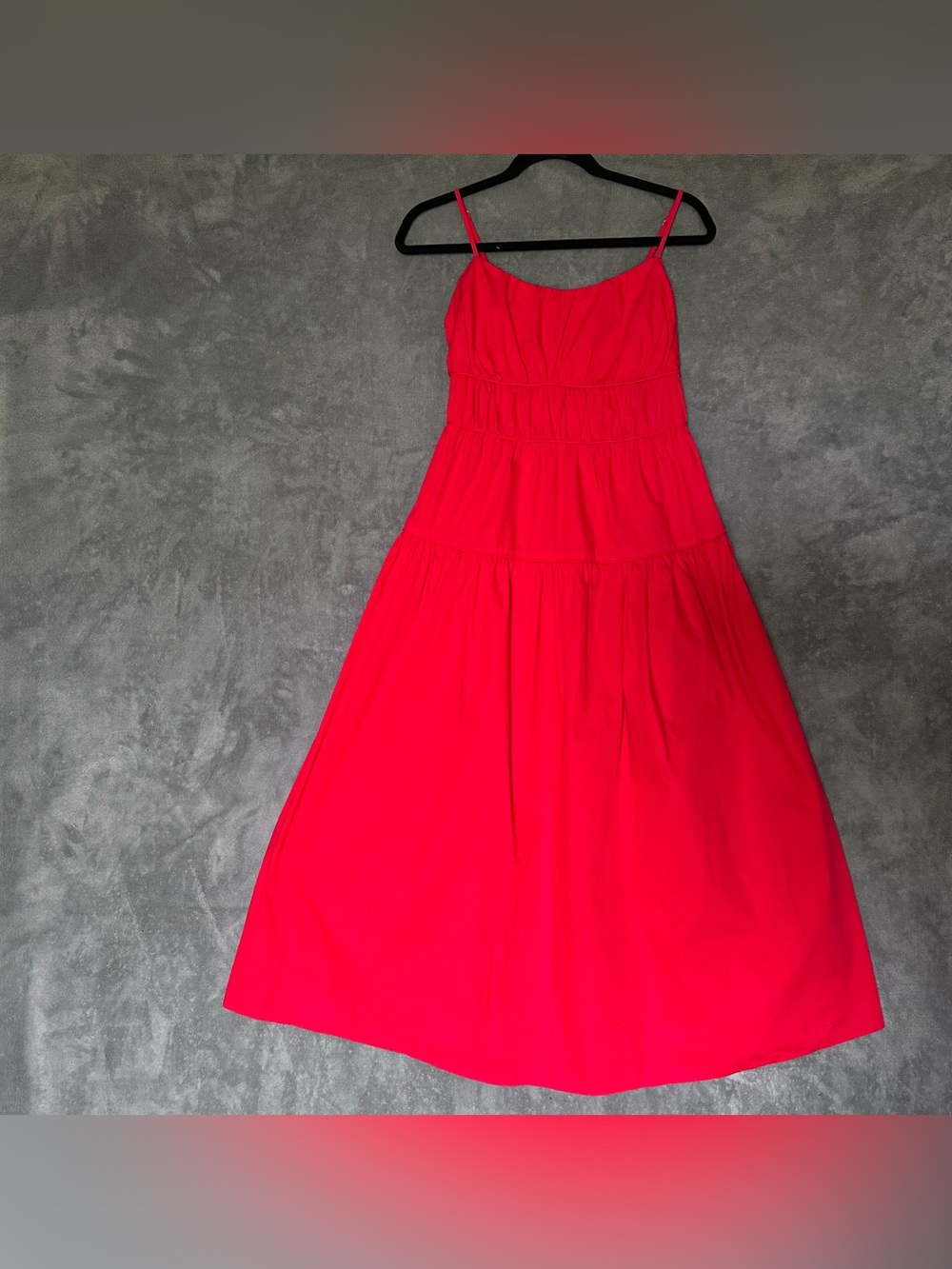 True Red Spaghetti Strap Maxi Dress Band of the free 100% cotton medium